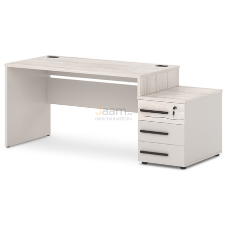 Мебель для персонала Стол с опорной тумбой правый T-25пр