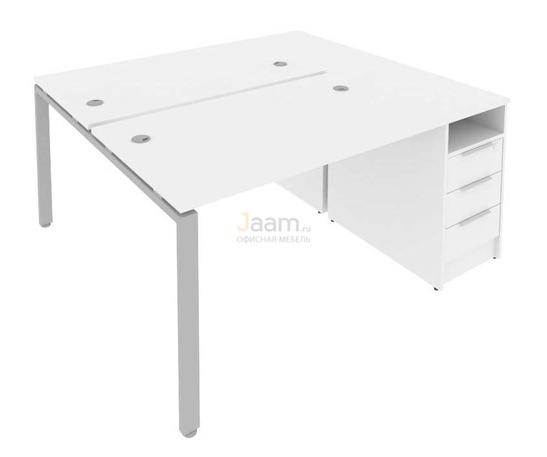 Мебель для персонала Рабочая станция с опорной тумбой Б.РС-СТП-2.2