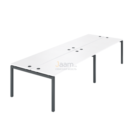 Мебель для персонала Бенч двойной на 4 рабочих места АМБ-005.60-4