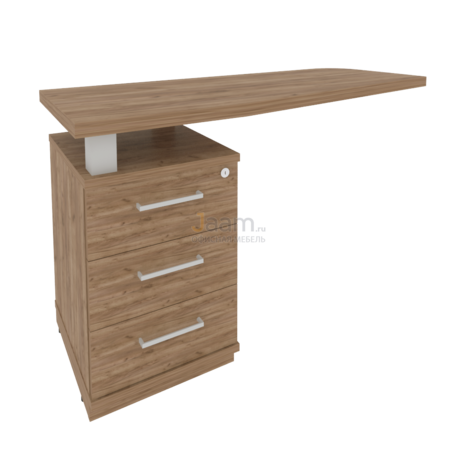 Кабинет руководителя Офисная тумба приставная с топом левая KTP-2 Л