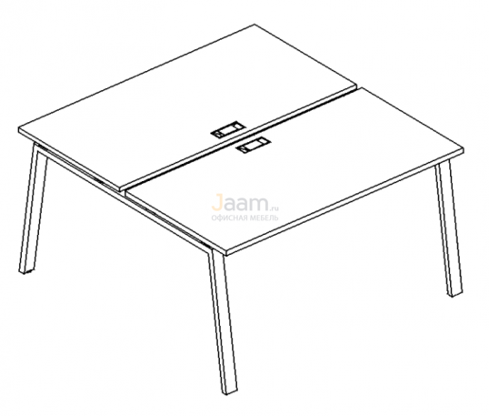 Мебель для персонала Рабочая станция на металлокаркасе TRE Б3 170 БП