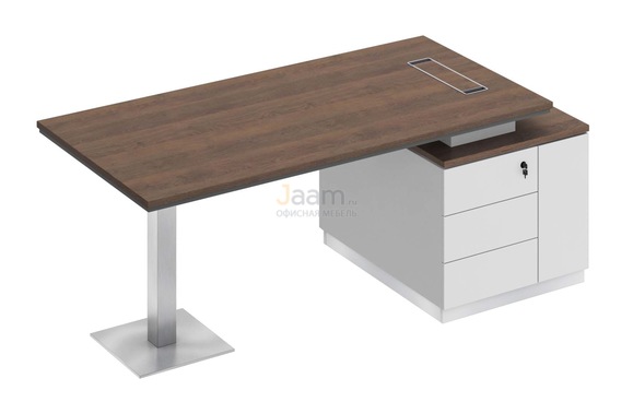 Кабинет руководителя Стол на опорной тумбе правый СИ 105пр