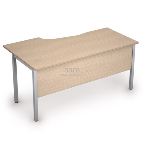 Мебель для персонала Стол криволинейный на металлических опорах правый 2МД.121