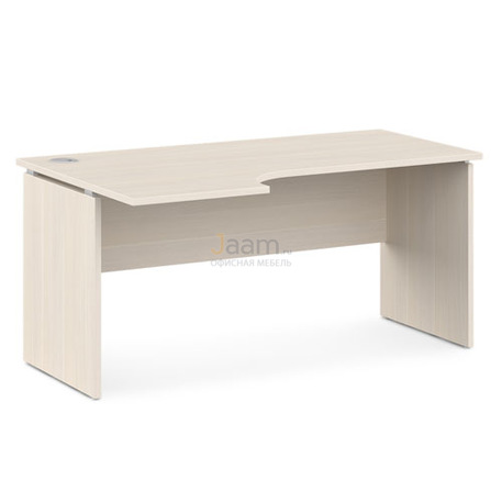 Мебель для персонала Стол письменный с заглушкой кабель-канала V-46л