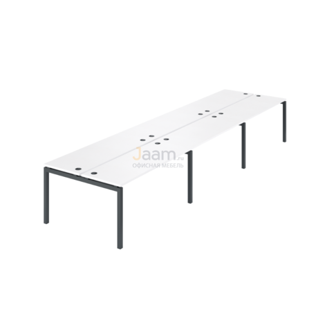 Мебель для персонала Бенч двойной на 6 рабочих мест АМБ-004.60-6