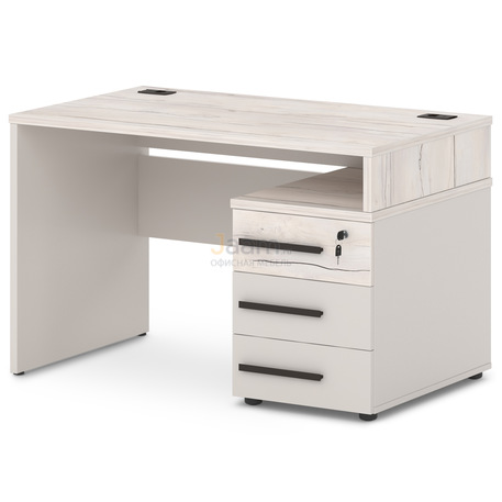 Мебель для персонала Стол с опорной тумбой правый T-21пр