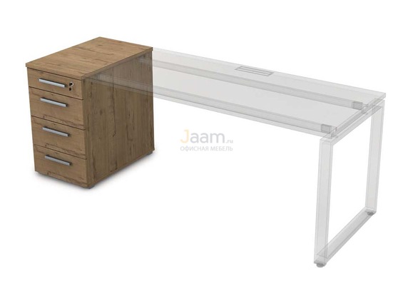 Мебель для персонала Офисная тумба приставная с ящиками 9Т.002