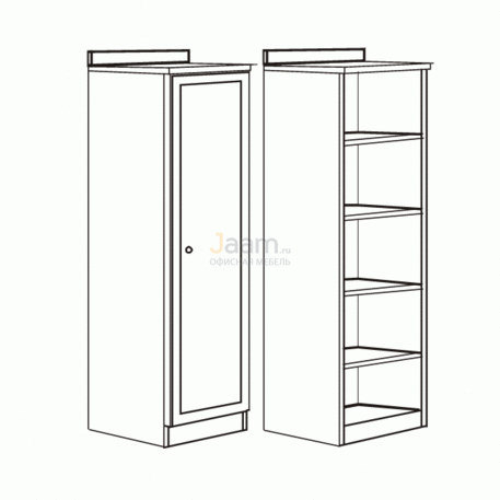 Мебель для гостиниц Офисный шкаф с воротником левый R6707V