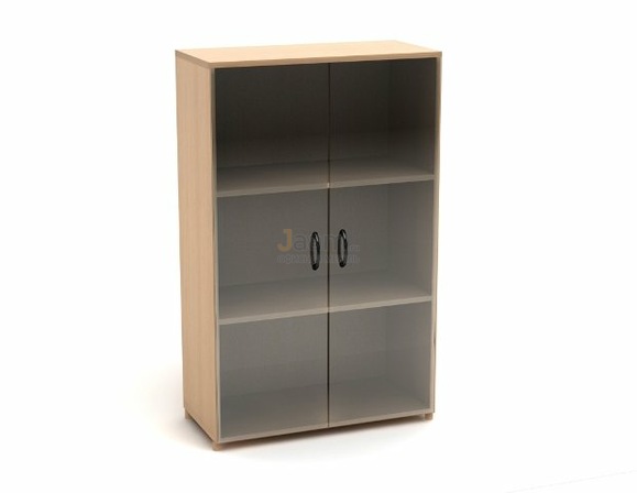 Мебель для персонала Офисный шкаф низкий со стеклом К10