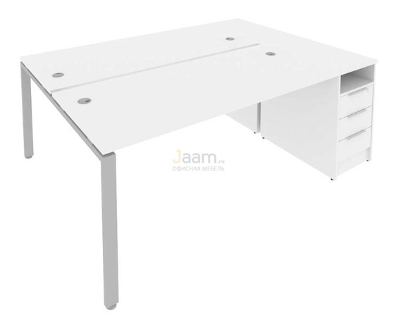 Мебель для персонала Рабочая станция с опорной тумбой Б.РС-СТП-2.4