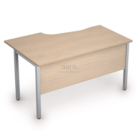 Мебель для персонала Стол криволинейный на металлических опорах правый 2МД.123