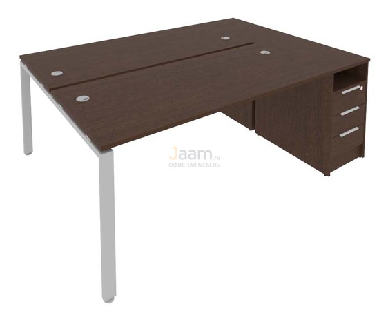 Мебель для персонала Рабочая станция с опорной тумбой Б.РС-СТП-2.4