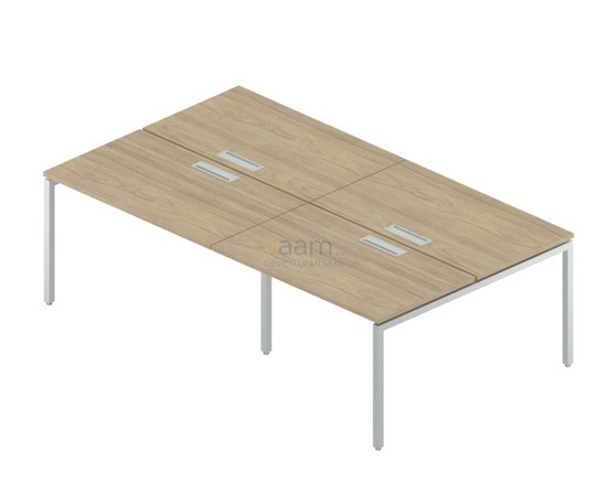 Мебель для персонала Двойная группа сдвоенных столов с люком RM-1.1(x4)+F-55